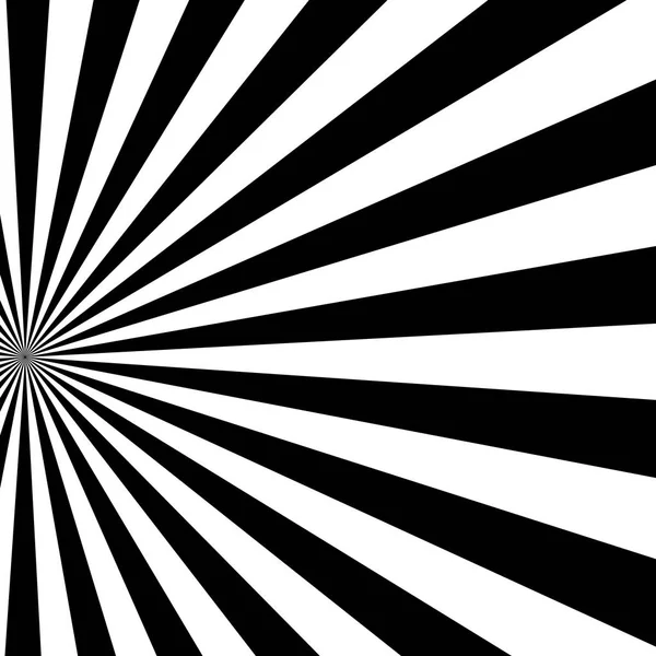 Modèle soleil noir et blanc Sunburst — Image vectorielle