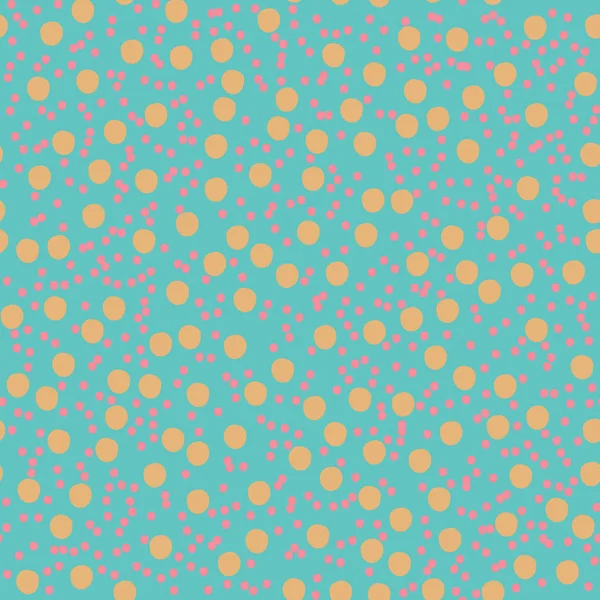 블루 재미 손으로 그린 점 비대칭 완벽 한 패턴, 점선 스위스 — 스톡 벡터