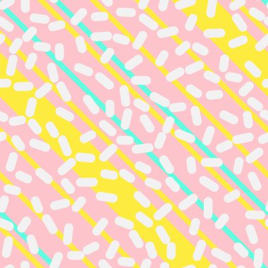 Memphis tarzı tasarım Retro Seamless Modeli