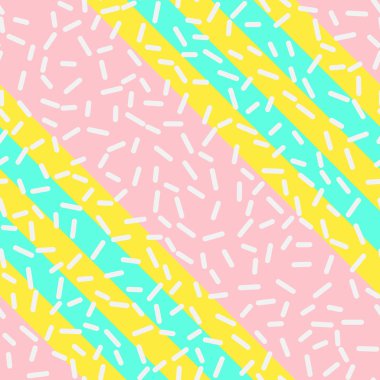 Memphis tarzı tasarım Retro Seamless Modeli