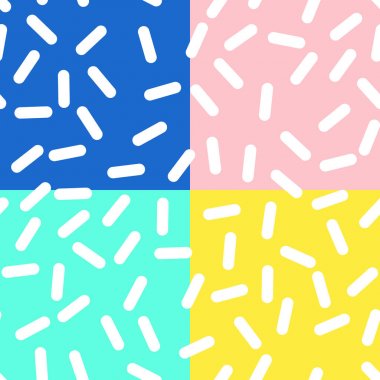 Memphis tarzı tasarım Retro Seamless Modeli