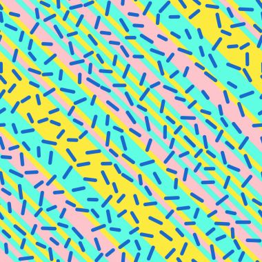 Memphis tarzı tasarım Retro Seamless Modeli