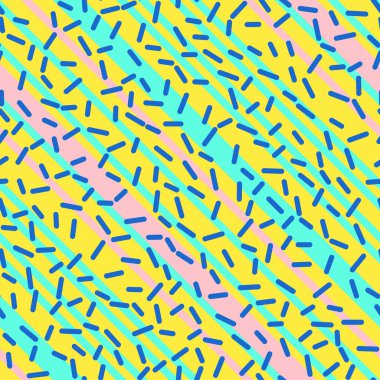 Memphis tarzı tasarım Retro Seamless Modeli