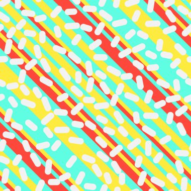 Memphis tarzı tasarım Retro Seamless Modeli