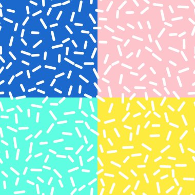 Memphis tarzı tasarım Retro Seamless Modeli