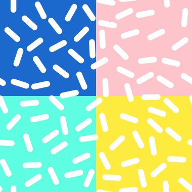 Memphis tarzı tasarım Retro Seamless Modeli