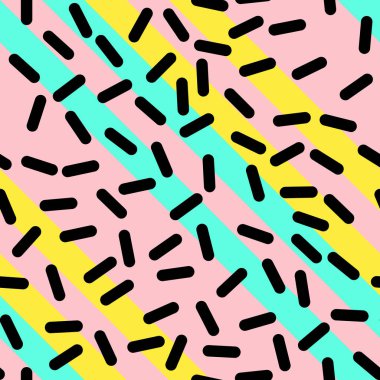 Memphis tarzı tasarım Retro Seamless Modeli