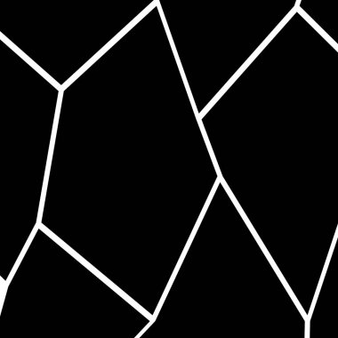 Siyah ve beyaz düzensiz mozaik şablonu