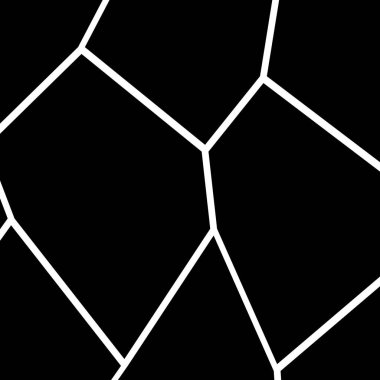 Siyah ve beyaz düzensiz mozaik şablonu