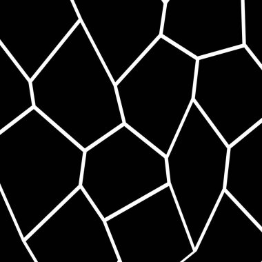 Siyah ve beyaz düzensiz mozaik şablonu