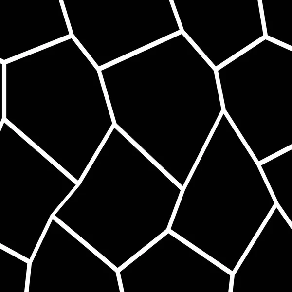 黒と白の不規則なモザイク テンプレート — ストックベクタ