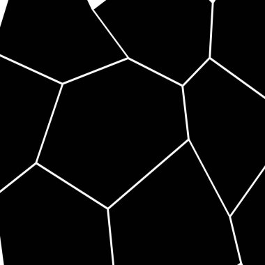 Siyah ve beyaz düzensiz mozaik şablonu