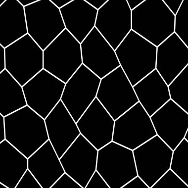 Siyah ve beyaz düzensiz mozaik şablonu