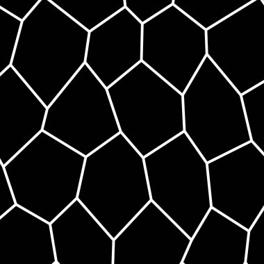 Siyah ve beyaz düzensiz mozaik şablonu