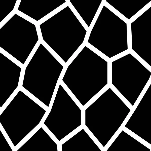 黒と白の不規則なモザイク テンプレート — ストックベクタ