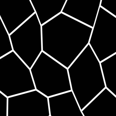 Siyah ve beyaz düzensiz mozaik şablonu