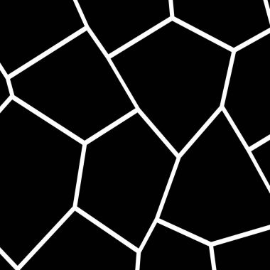 Siyah ve beyaz düzensiz mozaik şablonu