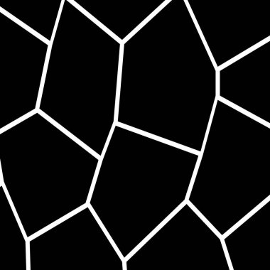 Siyah ve beyaz düzensiz mozaik şablonu