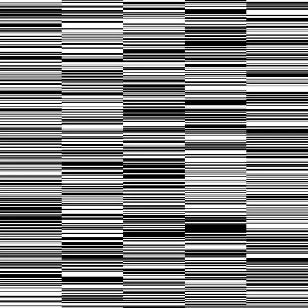 Schwarz und weiß gerade horizontal variable Breite Streifen Hintergrund — Stockvektor