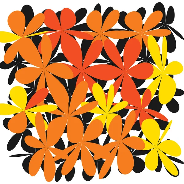 Abstrakt nyckfull blomma bakgrund — Stock vektor