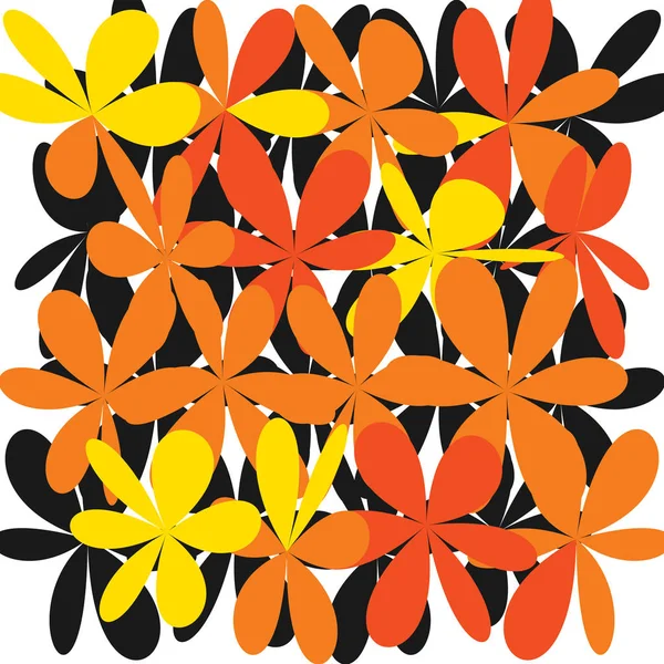 Аннотация Whimsical Flower Background — стоковый вектор