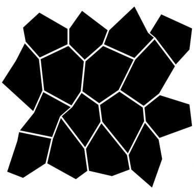 Siyah ve beyaz düzensiz ızgara