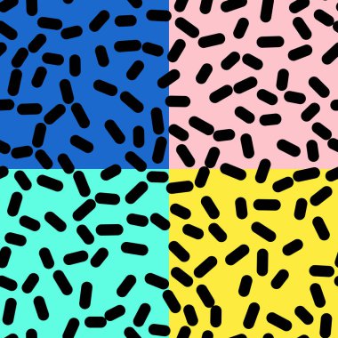 Memphis tarzı tasarım Retro Seamless Modeli