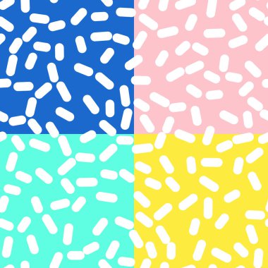 Memphis tarzı tasarım Retro Seamless Modeli