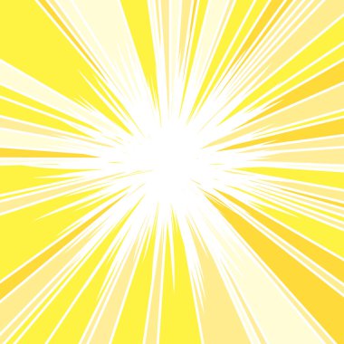 Sıcak ve ışıltılı yaz güneş