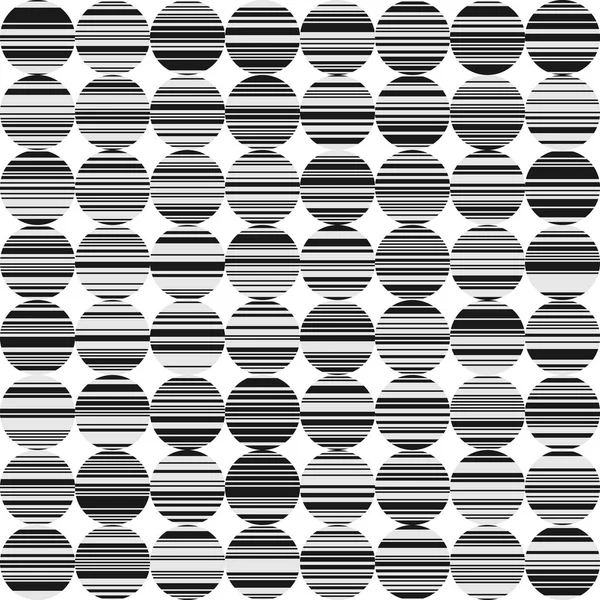 Resumen BW Fondo con Círculos y Líneas — Vector de stock