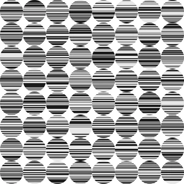 Abstracte Bw achtergrond met cirkels en lijnen — Stockvector