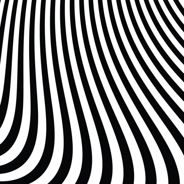 Abstract Black and White Modern Striped Background