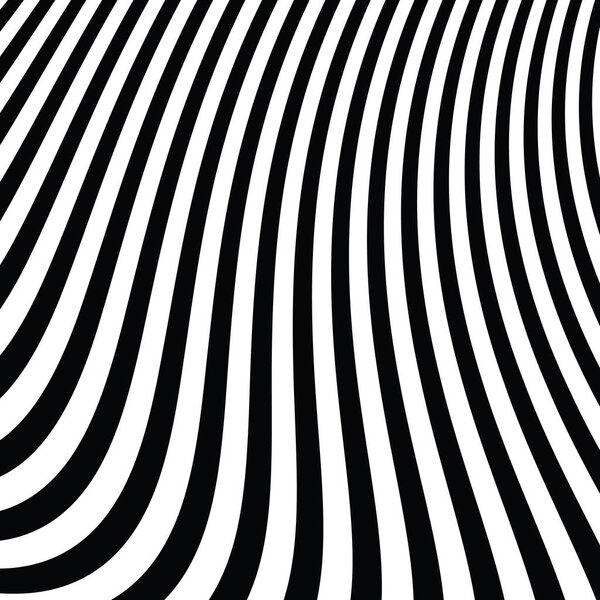 Abstract Black and White Modern Striped Background