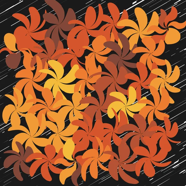 Caduta stravagante fiore sfondo — Vettoriale Stock