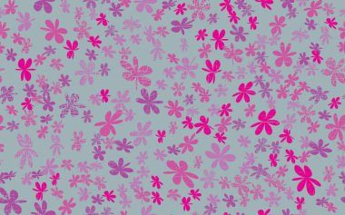 Sorunsuz Grunge papatya çiçek soyut vektör arka plan