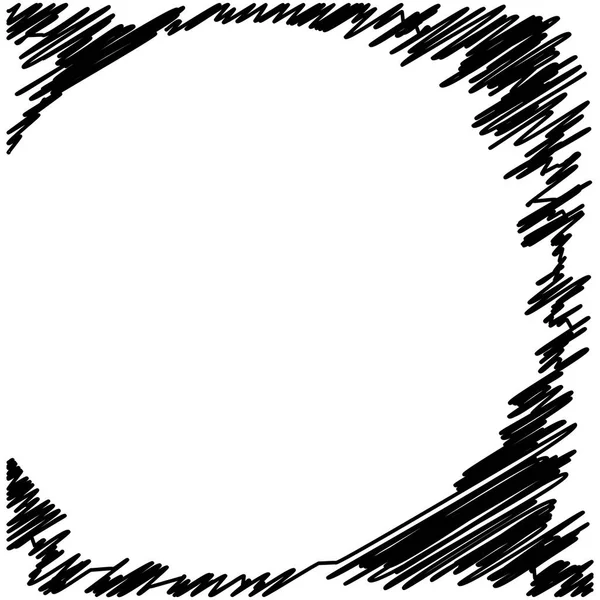 Grunge svart bläck gränsen ram bakgrunden — Stock vektor
