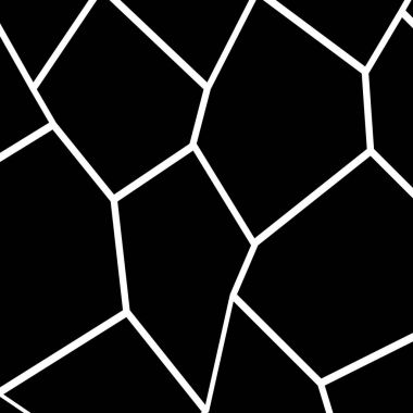 Siyah ve beyaz düzensiz mozaik şablonu