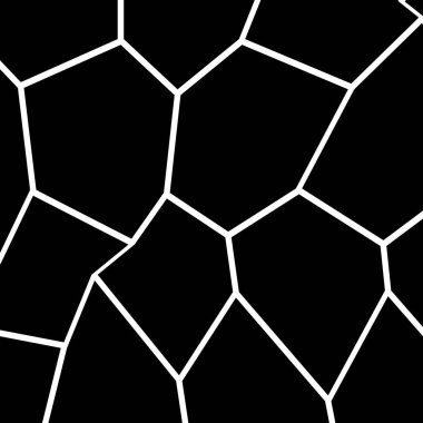 Siyah ve beyaz düzensiz mozaik şablonu