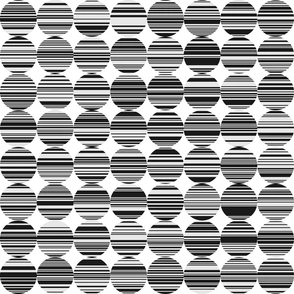 Abstracte Bw achtergrond met cirkels en lijnen — Stockvector