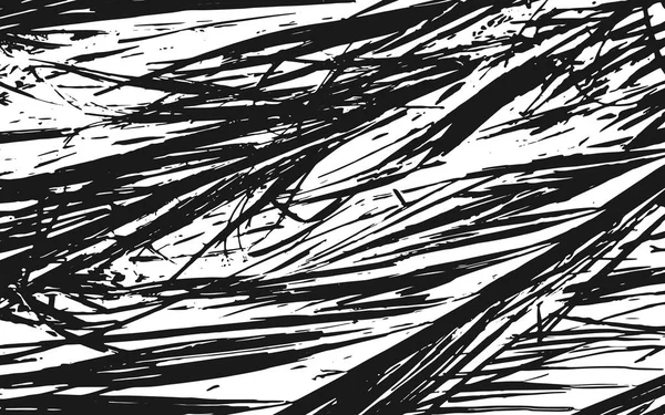 Noir et blanc Herbe Silhouette Texture fond rustique — Image vectorielle