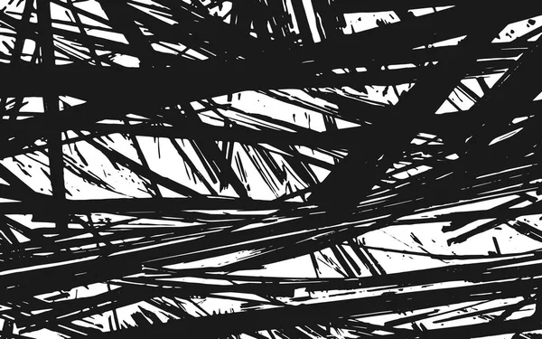 Zwart-wit gras silhouet textuur rustieke achtergrond — Stockvector