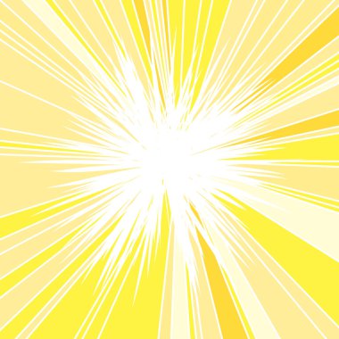 Sıcak ve ışıltılı yaz güneş