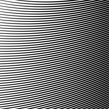 Siyah ve beyaz dalga şerit optik arka plan