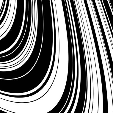 Siyah ve beyaz dalga şerit optik arka plan
