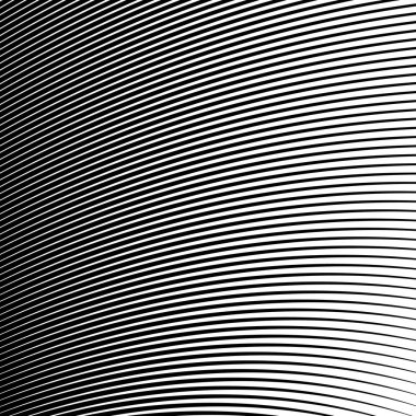 Siyah ve beyaz dalga şerit optik arka plan