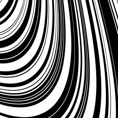 Siyah ve beyaz dalga şerit optik arka plan