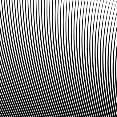 Siyah ve beyaz dalga şerit optik arka plan