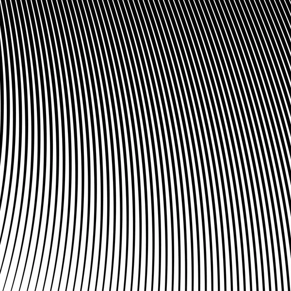 Sort og hvid bølge Stripe optisk abstrakt baggrund – Stock-vektor