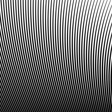 Siyah ve beyaz dalga şerit optik arka plan