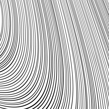 Siyah ve beyaz dalga şerit optik arka plan